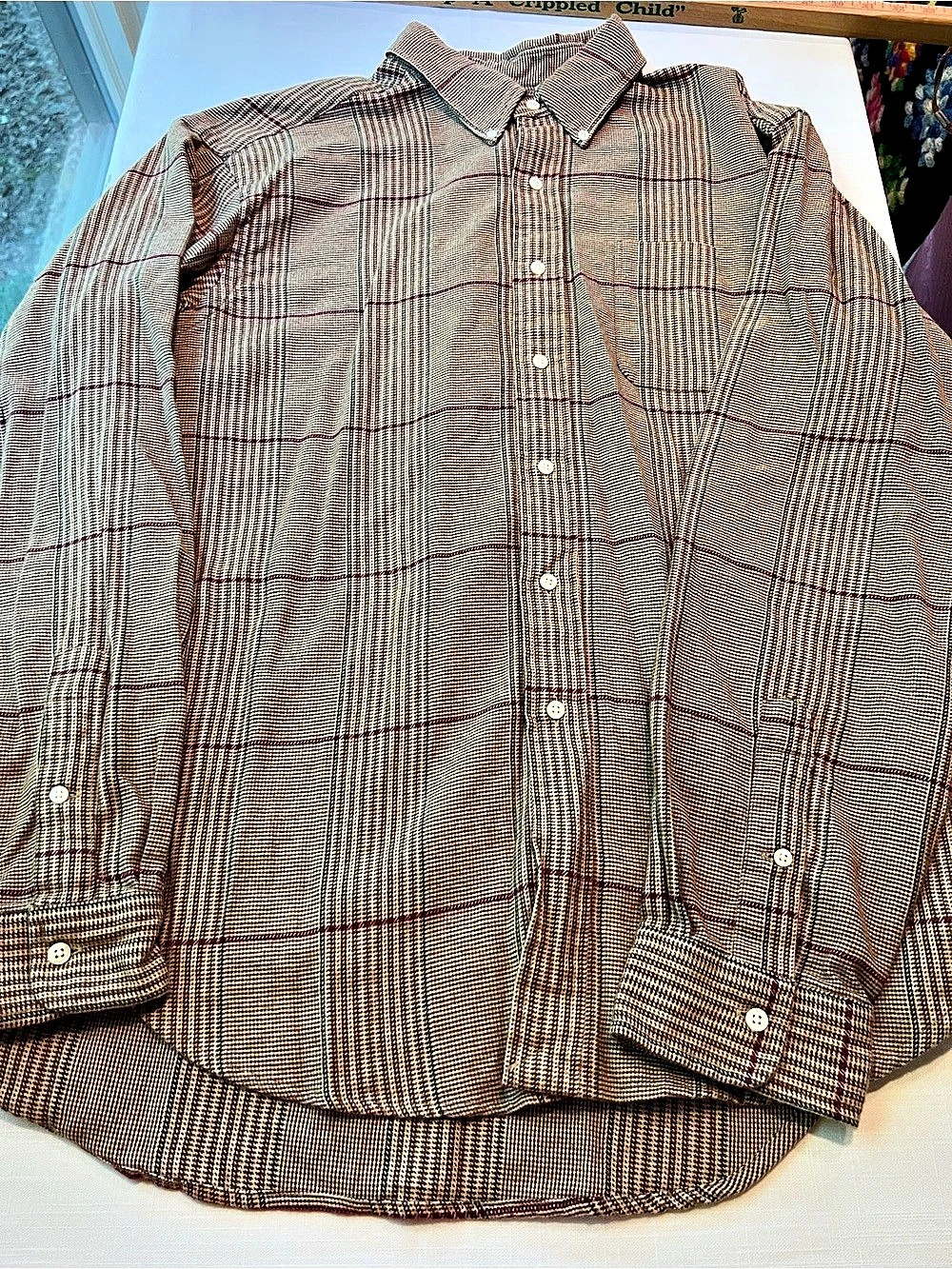 Ralph Lauren Classic Fit Plaid Cotton Button Down XL